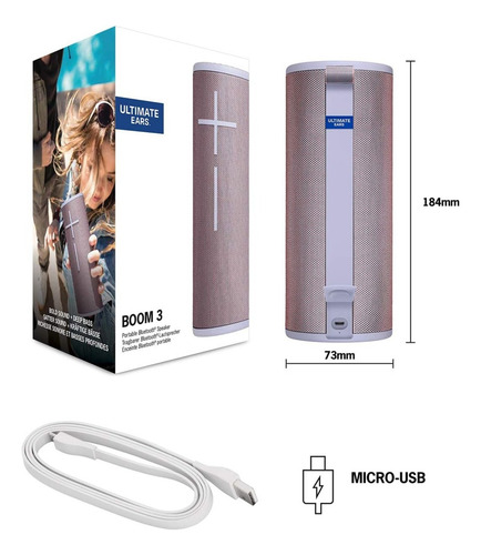 Ultimate Ears Boom 3 Bocina Portátil Inalámbrica Bluetooth Lila