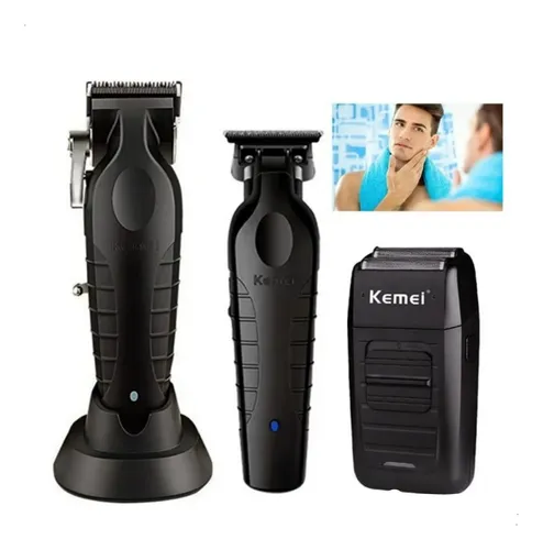 comprar Kit Máquina De Afeitar Inalámbrica Kemei Profesional