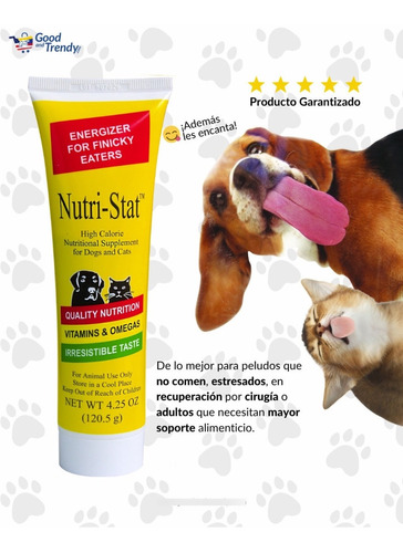 Sumplemento Perros Gatos Nutri Stat Vitaminas Mascotas 