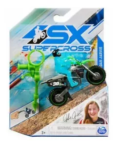 Sx Supercross Moto Hace Piruetas + Fig Esc 1.24 Int 65702