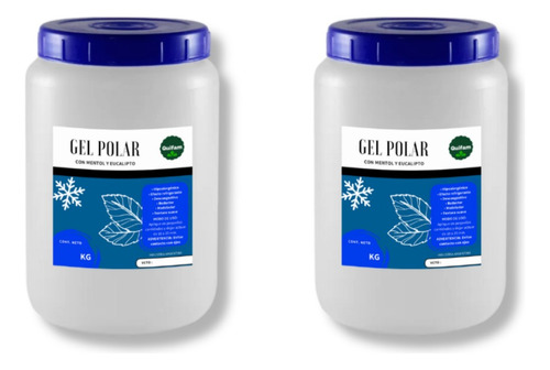 Gel Criogeno Polar Extra Frio 2 Unid X 1 Kilo