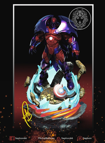 Marvel X-men Onslaught Stl/obj Para Impresión 3d