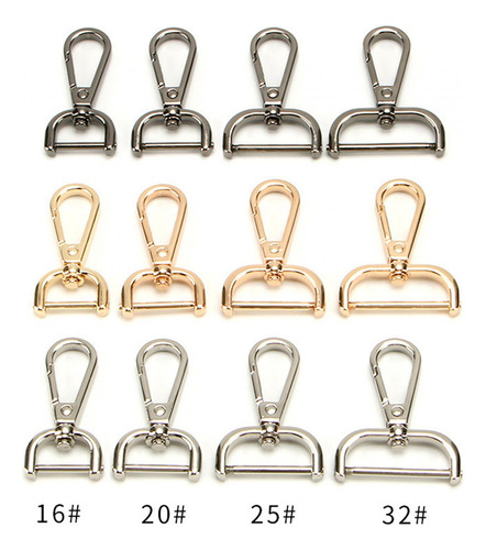 Ganchos Giratorios Para Bolso, Correa Para El 31mm Plata