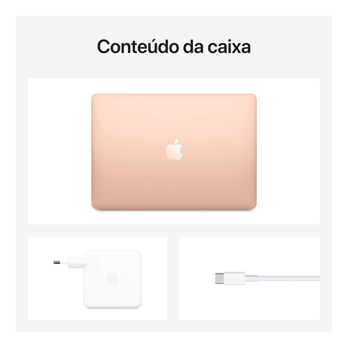 Imagem 6 de 6 de Apple Macbook Air (13 polegadas, 2020, Chip M1, 512 GB de SSD, 8 GB de RAM) - Dourado