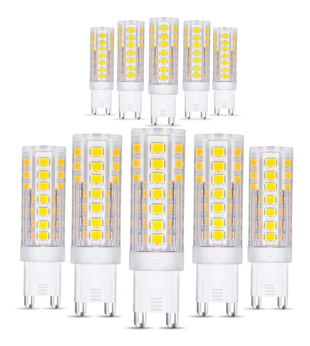 Lampara Led G9 6000k 3500k Fria Calida 220v Pack X10 Tubular