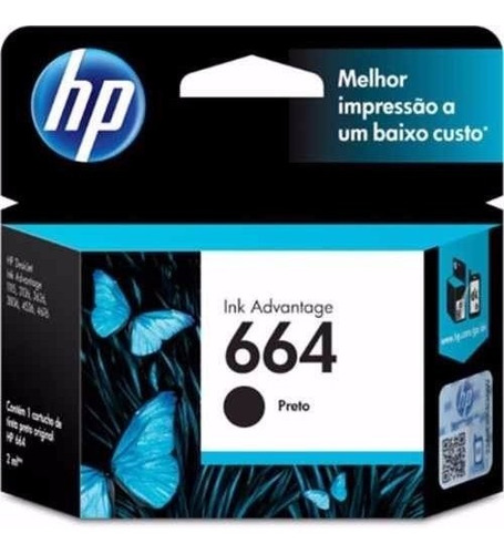 Cartucho Hp 664 Negro Original 2135 3635 4535 4675