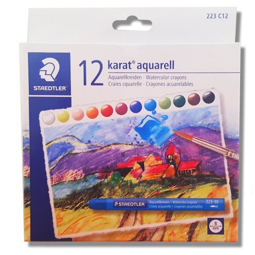 Staedtler 21371 Crayones Acuarelables Karat Aquarell X12