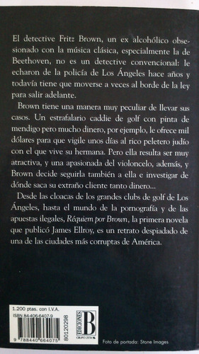 Imagen 2 de 2 de Réquiem Por Brown - James Ellroy