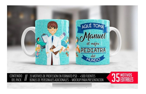 Plantillas Sublimacion Tazas Profesiones Aqui Toma El Mejor1