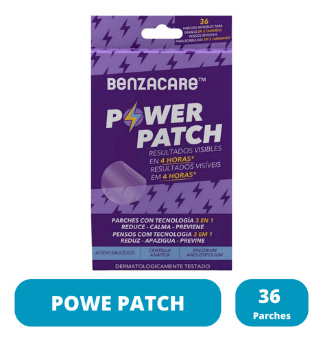 Power Patch 36 Parches 3 En 1 Benzacare Acné Momento De Aplicación Día/noche Tipo De Piel Todo Tipo De Piel