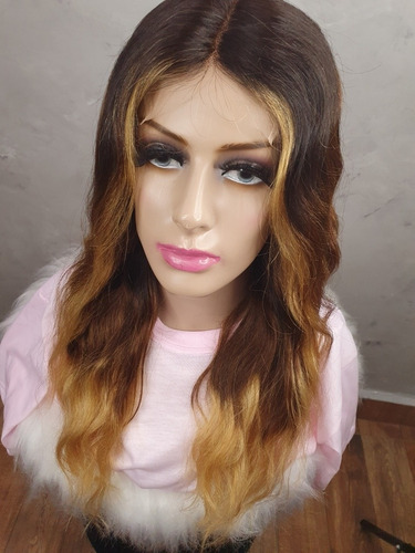 Lace Front Ondas Cor Ombré Cabelo 100% Humano Heloisa H013