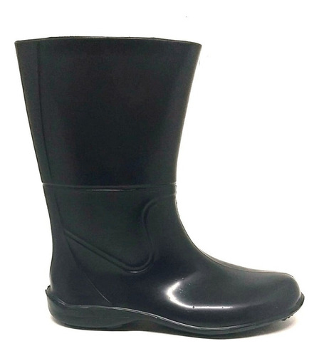 Bota Cano Medio De Borracha Galocha Chuva Unisex Jardim Pat