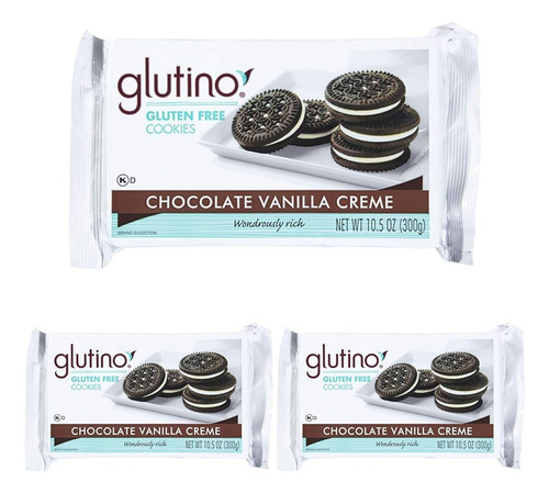 Galletas De Crema De Vainilla Y Chocolate Glutino, 10.5 Oz (