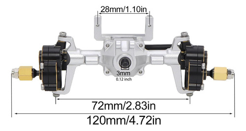 Rc Axle Rc Accesorio Rc Rc Metal Rc Reemplazo De La Parte