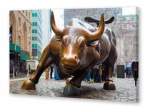 Comprar Cuadro 50x75cm Toro Wall Street Ny New York Finanza Economia