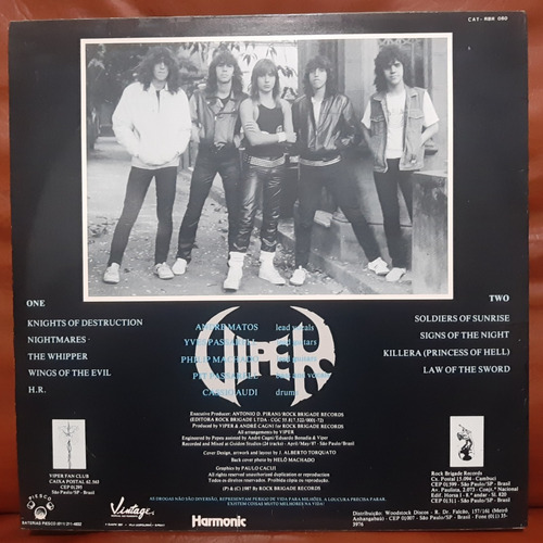 Lp Viper - Soldiers Of Sunrise - C/ Encarte (Usado)
