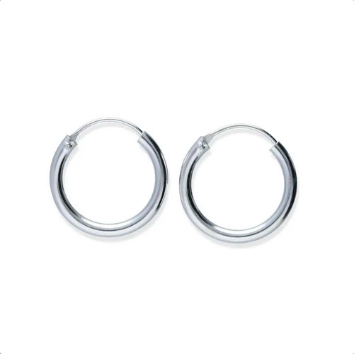 Aros Argolla Lisa 28mm Plata 925 Relojesymas 