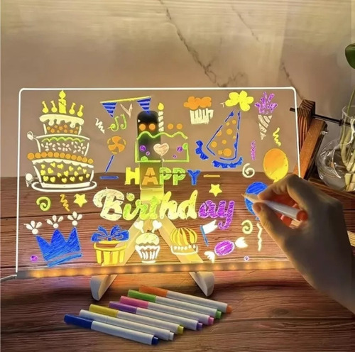 Tablero Dibujo For Niños Tableros Mágicos Emisores Luz Led