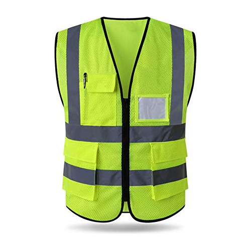 High Visibility Mesh Safety Reflective Vest With Pocket...