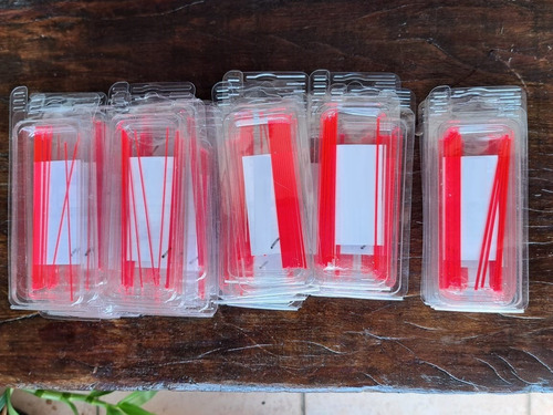 2 Fibra Ótica Truglo 1,5mmx10cm Verm Esc E 1.0mm Amarela