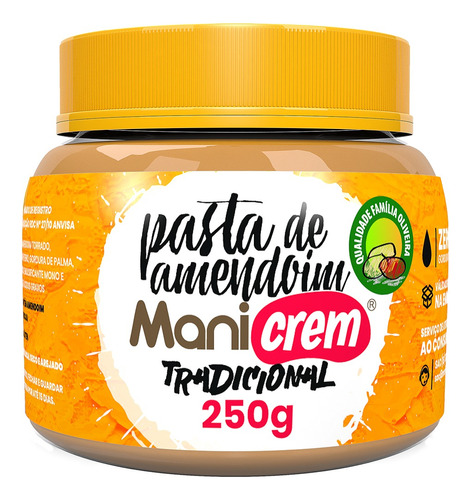 Manicrem Pasta De Amendoim Tradicional - 250g
