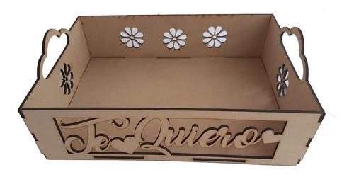 Caja De Mdf Modelo Personalizado 28.5 X 20 Cms