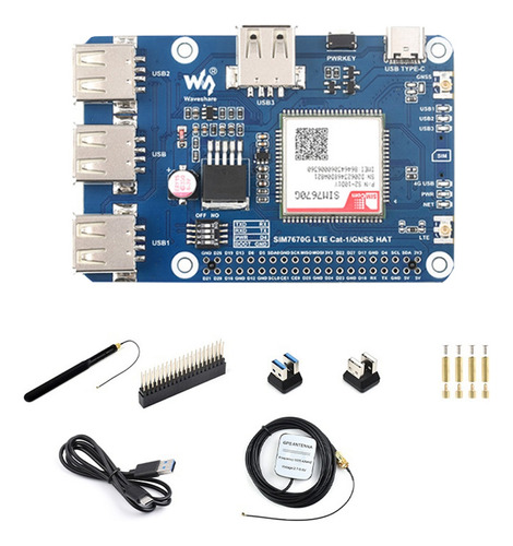 Módulo Waveshare Sim7670g Para Placa De Expansión Cat-1/gnss