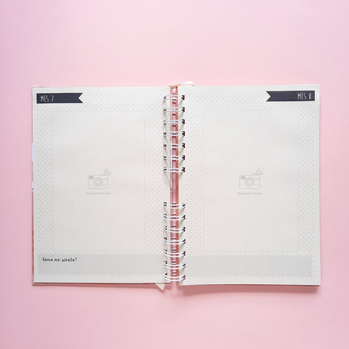 Agenda Cuaderno Control Embarazo A5 Artesanal Tapa Dura .
