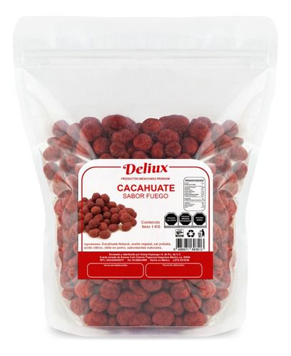 Cacahuate Tipo Hot Nuts 1 Kg Fuego Rojo