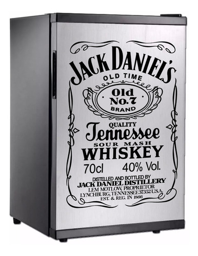 Vinilo Adhesivo Heladera Jack Daniels Decorativo 88x60cm
