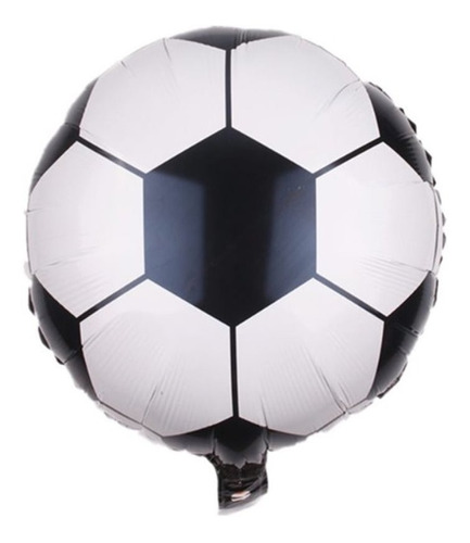 25 Balão Metalizado Bola De Futebol 45*45cm