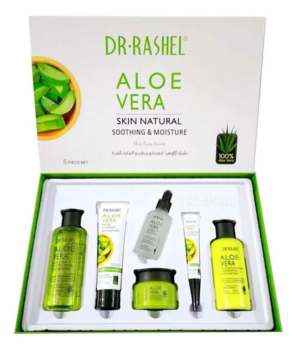 Set Cuidado Facial Hidratante Aloe Vera 6 Piezas Dr Rashel