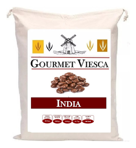500 Gr Nuez De La India Cubierta Con Chocolate Con Leche