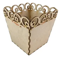 Comprar Dulcero Flores Grande Mdf 3mm Sin Armar- 6 Cajas
