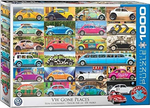 Eurographics 5422 Volkswagen Beetle Gone Places Puzzle (1000