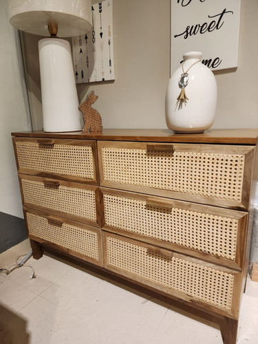 Imagen 3 de 10 de Comoda Cajonera Thor 6 Cajones Madera Maciza Petiribi