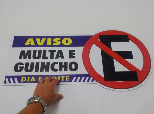 Adesivo De Portão Proibido Estacionar 60x30