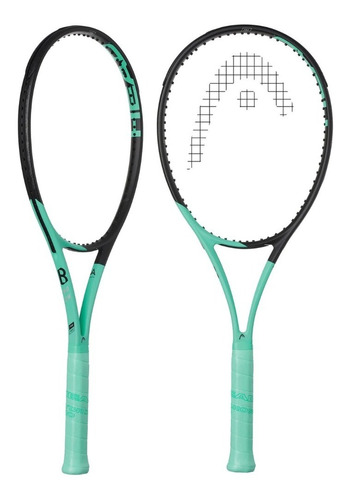 Raqueta Tenis Head Boom Pro Aro 98 310 Grs Cuerda Y Antivibr Color Negro/Verde Coral Tamaño del grip 4 3/8