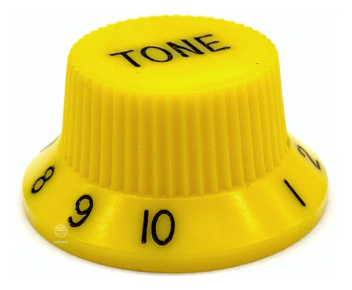 Knob Plástico Tone Guitarra Strato Pst-t Amarelo