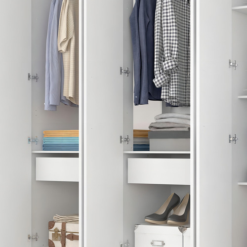 Guarda Roupa Casal Mayra 8 Portas Branco