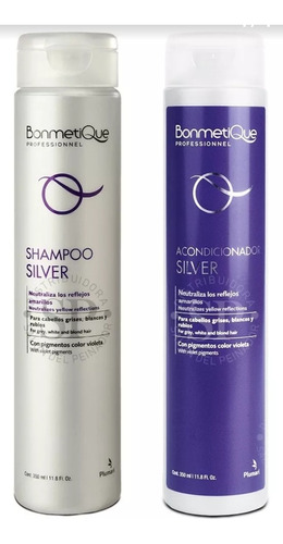 Shampoo Mas Acondicionador Silver Bonmetique X 350 Ml