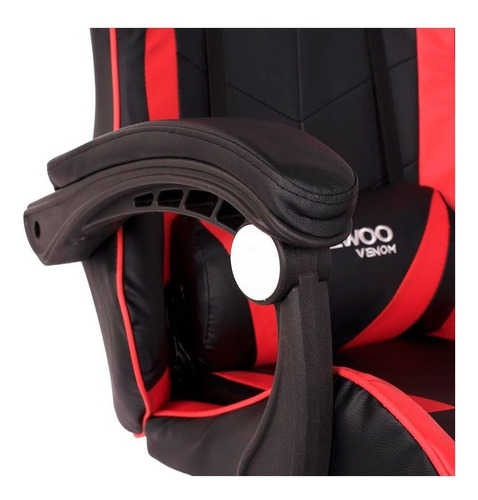 Imagen 7 de 10 de Silla Gaming Shooter Dw-sga001na Rotación 360° Rojo Daewoo