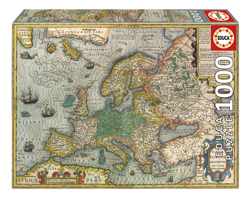 Puzzle Rompecabeza Educa Mapa Europa Antiguo 1000 Piezas Ax®