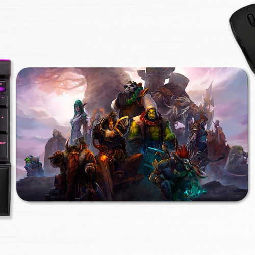 Mouse Pad World Of Warcraft Wow Personajes Art Gamer M