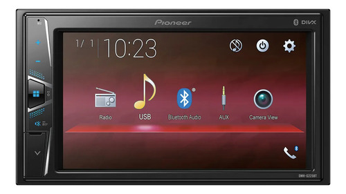 Estéreo automotivo com tela Bluetooth Din dupla Pionner AVH-G225BT