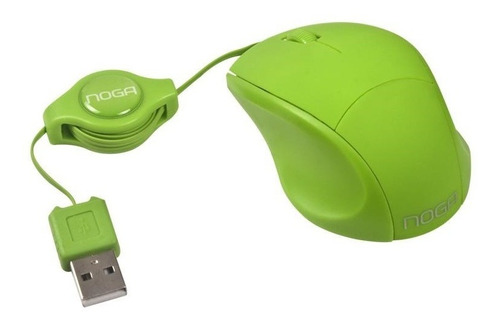Imagen 1 de 1 de Mouse mini Noganet  NGM-418 verde