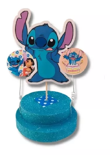 Lilo & Stitch-adorno para tarta de feliz cumpleaños, decoración de