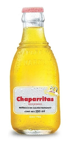 Refresco Chaparritas Sin Gas Sabor Piña 12 Pack
