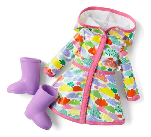 American Girl Welliewishers Rainy Day Outfit Por 14.5 Muñeca