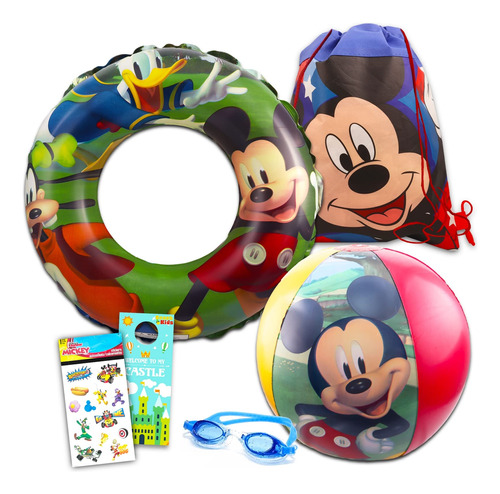 Disney Mickey Mouse Ultimate - Juego De 6 Juguetes De Piscin
